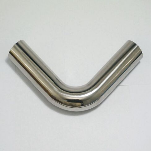 38mm 1.5" O/D 304 Stainless Steel Weld 90 Degree Elbow Tube Butt Pipe Fitting Straight pipe length 100mm in Saudi Arabia