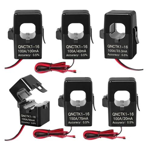 Split Core Current Transformer 1pc clamp ct Current Transformer 100A 50mA 100A 40mA 50A 25mA 100A 33.3mA 50A 20mA 100a 100mA(QNCTK1-16 100A33.3mA) in Kuwait