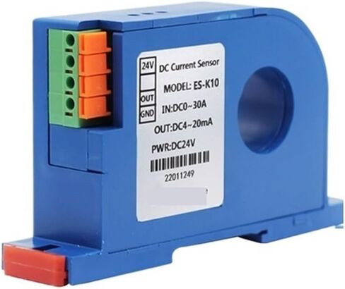 AC DC 10A 30A 50A 100A RMs جهاز الإرسال الحالي 4-20mA 0-5V 0-10V محول التيار المستمر العالمي 22 مم 31 مم مستشعر تيار الأمبير (0-20 مللي أمبير الإخراج، AC DC 0-20A_31MM Aperture_DC24V PWR) in Kuwait