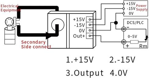AC DC 10A 30A 50A 100A RMs جهاز الإرسال الحالي 4-20mA 0-5V 0-10V محول التيار المستمر العالمي 22 مم 31 مم مستشعر تيار الأمبير (0-20 مللي أمبير الإخراج، AC DC 0-20A_31MM Aperture_DC24V PWR) in Kuwait