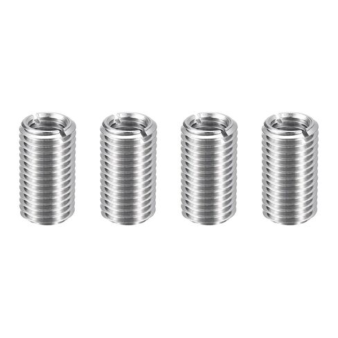 HARFINGTON 4 قطع إصلاح الخيط إدراج M16 x 2 ذكر إلى M12 x 1.75 أنثى خيط 28 مم طويل من الفولاذ المقاوم للصدأ تقليل المكسرات متري أكمام التنصت الذاتية الخيوط الصناعية السحابات in Kuwait
