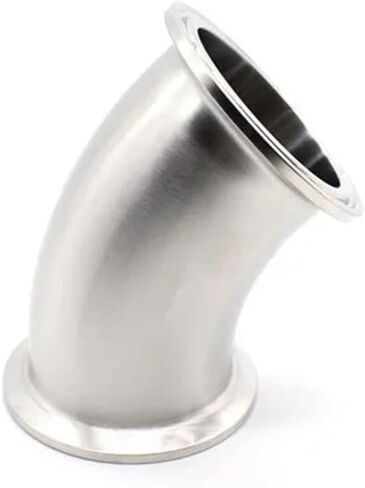 2.5 Inch 63mm (OD77.5mm) Stainless Tri Clamp 45 Degree Elbow in Saudi Arabia