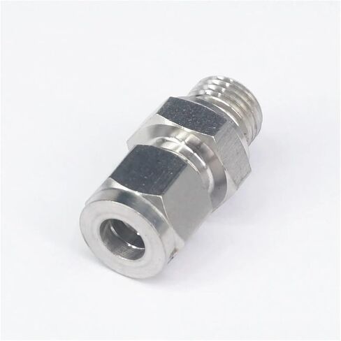 تناسب أنبوب O/D 8 مللي متر إلى M14x1.5 أنثى 304 الفولاذ المقاوم للصدأ الطويق قياس الضغط المناسب in Kuwait
