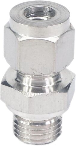 تناسب أنبوب O/D 8 مللي متر إلى M14x1.5 أنثى 304 الفولاذ المقاوم للصدأ الطويق قياس الضغط المناسب in Kuwait