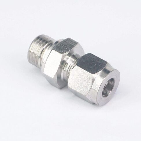 تناسب أنبوب O/D 8 مللي متر إلى M14x1.5 أنثى 304 الفولاذ المقاوم للصدأ الطويق قياس الضغط المناسب in Kuwait