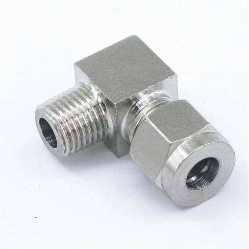 أنبوب مناسب O/D 8 مم -1/4 "BSPT الكوع 304 حلقة من الفولاذ المقاوم للصدأ تركيب ضغط الهواء الهوائي in Kuwait