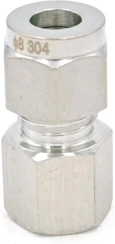 M14x1.5mm متري أنثى إلى 8 مللي متر OD أنبوب 304 ماسورة من الفولاذ المقاوم للصدأ ضغط المناسب الاتحاد موصل in Kuwait