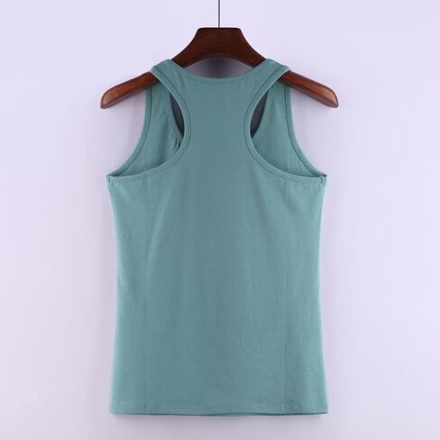 Girls Stretchy Racerback Tanks Women Scoop Neck Fitted Tank Tops Workout Yoga Shirts Sleeveless Summer Slim Cami Tees in Kuwait