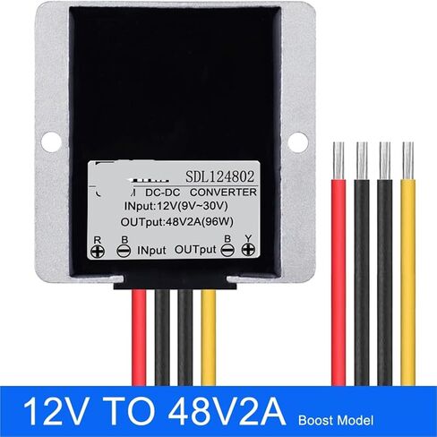 DC-DC Booster 12V to 48V Step Up Converter 24V to 48V 1A 2A 3A 5A 6A Boost Converter 12V(9-30V) to 48V Step Up DC Boost Module(2A) in Kuwait
