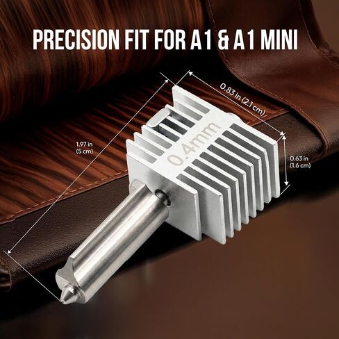 فوهة Hotend صغيرة A1/A1 لمختبر Bambu - مجموعة Hotend من الفولاذ المقوى 0.4 مم متوافقة مع أجزاء ملحقات الطابعة ثلاثية الأبعاد من سلسلة Bambu Labs A1 - طارد ذو طرف ساخن من الفولاذ المقاوم للصدأ بدرجة حرارة عالية in Kuwait