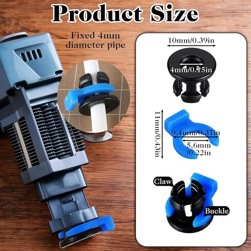 20 Piece Bowden Tube Coupler Set 1.75mm Bowden Tube Clips Bowden-Coupler Collet Clamp Clip Od 4mm 3D Printer Parts Accessories for 3D Printer in Kuwait