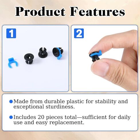 20 Piece Bowden Tube Coupler Set 1.75mm Bowden Tube Clips Bowden-Coupler Collet Clamp Clip Od 4mm 3D Printer Parts Accessories for 3D Printer in Kuwait