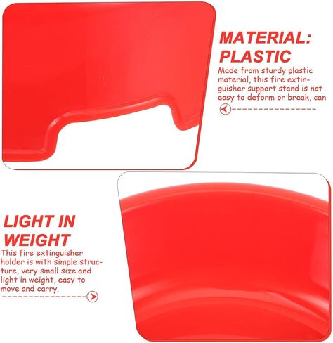 Luxshiny Fire Extinguisher Stand Floor Bracket Plastic Base for Extinguishers Easy Installation Portable Holder for Home Office Safety in Kuwait