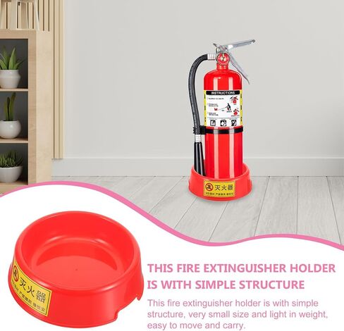 Luxshiny Fire Extinguisher Stand Floor Bracket Plastic Base for Extinguishers Easy Installation Portable Holder for Home Office Safety in Kuwait
