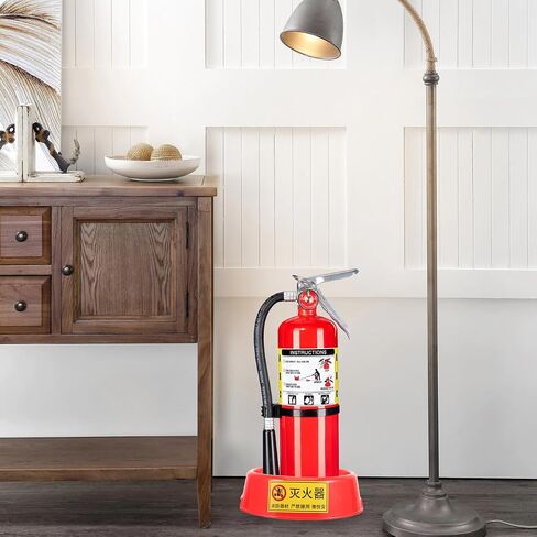 Luxshiny Fire Extinguisher Stand Floor Bracket Plastic Base for Extinguishers Easy Installation Portable Holder for Home Office Safety in Kuwait