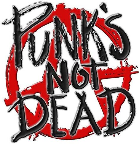 ملصق جداري للكمبيوتر المحمول من الفينيل مطبوع عليه PUNKS NOT DEAD مقاس 5 بوصات in Kuwait