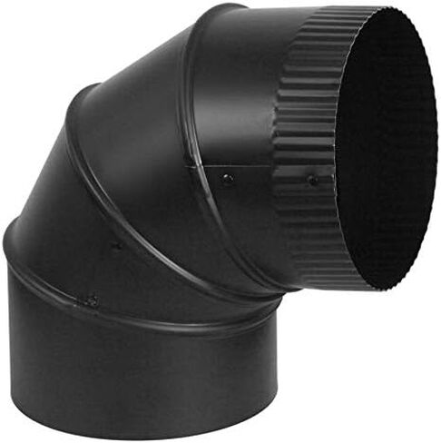 Stove Pipe Black Adjustable Elbow, 8-In. in Kuwait