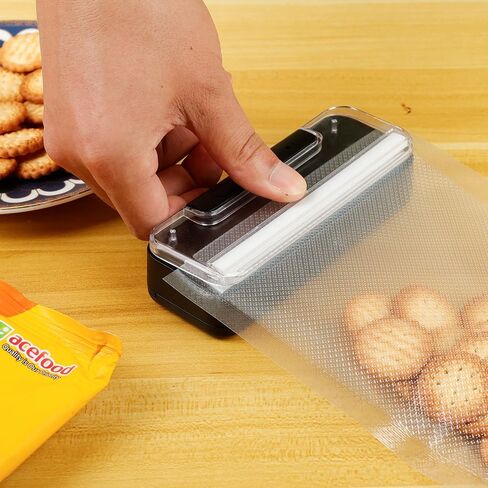 DIUDIUCAT Commercial Mini Bag Sealer with Cutter & Magnet, 3000mAh Rechargeable Handheld Heat Sealer, 2-Level Portable Food Bag Sealer for Plastic, Snack, Kitchen & Small Business Use in Kuwait