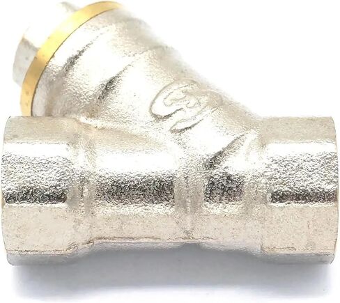 1/4 "BSPP أنثى النيكل مطلي النحاس Y مصفاة صمام مرشح غسالة الضغط مكيف الهواء النفاث in Kuwait