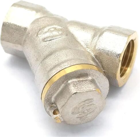 1/4 "BSPP أنثى النيكل مطلي النحاس Y مصفاة صمام مرشح غسالة الضغط مكيف الهواء النفاث in Kuwait