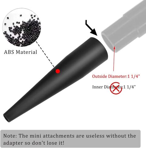 6 Pcs Micro Wet Dry vacuum attachment kit, Mini Cleaning Kit for Home, Office, Vehicle in Kuwait