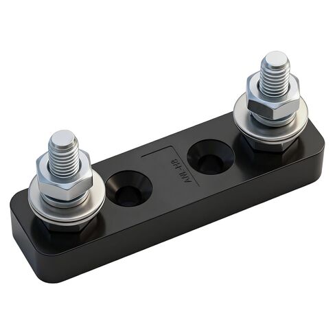 Industrial 800A ANL Fuse Block, Open Air Heavy Duty Fuse Holder | 48V DC Rated, Bakelite Base 304 Stainless Steel Hardware, for Marine RV Solar in Kuwait