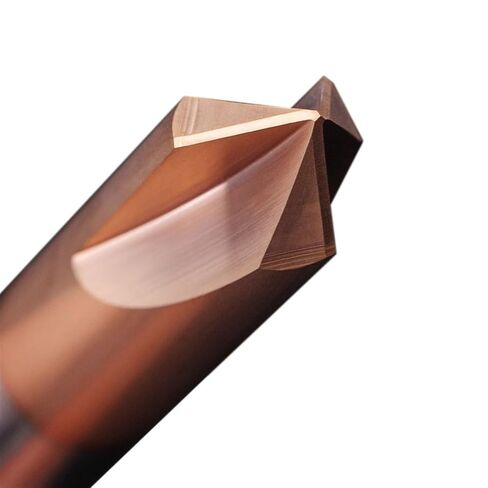 CNC التنغستن كربيد الصلبة مثقاب الحفر HRC55 الشطب طحن القاطع للصلب، 60 90 120 درجة مطحنة نهاية الأزيز 1 قطعة (10 مم (90 درجة)) in Kuwait