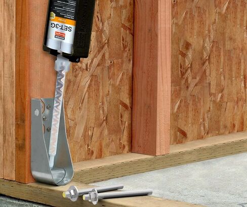 Simpson Strong-Tie HDU2-SDS2.5 HDU 8-11/16 بوصة. أداة تثبيت مجلفنة منحرفة مسبقًا مع براغي SDS قوية الدفع in Kuwait