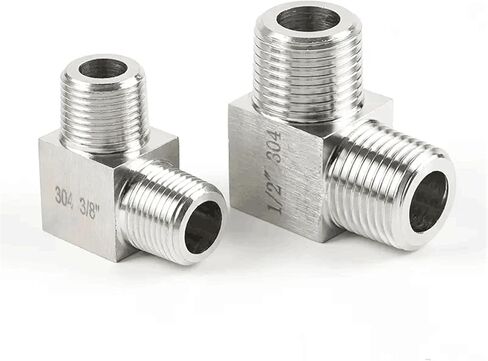 M8 M10 M12 M14 M16 M18 M20 Metric BSPP Male Thread Stainless Steel Elbow High Pressure Pipe Fitting Connector Coupler(M16x1.5 to M16x1.5) in Kuwait