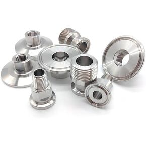1pc Male Thread 3I8 inch Ferrule 50.5mm Stainless Steel Three Clamp Homemade Water Oil Plumbing Fittings in Kuwait