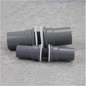 3 قطع PVC 1/2 بوصة 20 مم - 1-1/2 بوصة 50 مم موصل خرطوم مقاوم للماء لخزان الأسماك حوض السمك أجزاء أنابيب UPVC (اللون: القطر الداخلي 20 مم) تركيبات السباكة in Kuwait