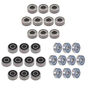 5Pcs MR104-2RS MR104ZZ MR104 2RS MR104RS 4X10X4 MM Blue Rubber Sealed Miniature Deep Groove Ball Bearings(MR104ZZ) in Kuwait
