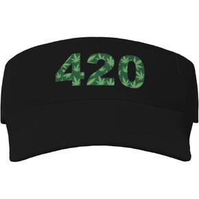 القنب 420 واقية من الشمس قبعة بواقٍ للشمس للنساء الرجال فارغة قبعة بيسبول التنس الأسود كول مضحك قبعات الشمس قابل للتعديل قبعات الغولف in Kuwait