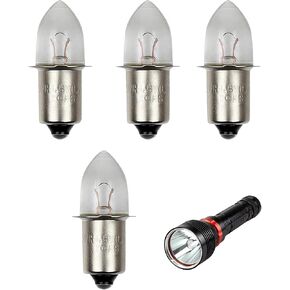 4Pcs Flashlight Bulbs 4D 4.8V 0.75A Bright Light Replacement Bulb for Torch and Lantern Outdoor Flash LED Lamp Bulbs Durable Bayonet Base Bulb Set for Work Lights and Emergency Lighting in Saudi Arabia