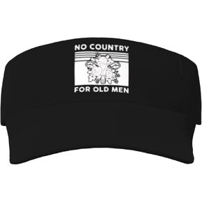 No Country for Old Men Sunscreen Visor Hat for Women Men Empty Top Tennis Baseball Cap Black Cool Funny Sun Caps Adjustable Golf Hats in Kuwait