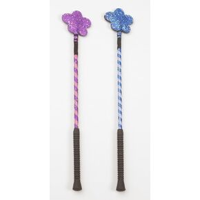 EquiStar Glitter Flower Crop - Size:19 Color:Purple in Saudi Arabia