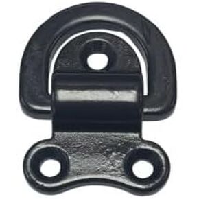 US STAINLESS Black Stainless Steel 316 Folding Pad Eye D Ring Tie Down 44mm x 51mm Marine Grade in Kuwait
