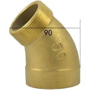 2" BSPP Female To Male Brass 45 Degree Elbow Pipe Fitting Coupler Connector Water Gas Oil in Saudi Arabia