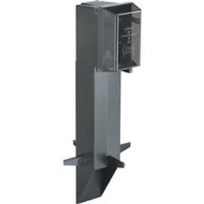 Arlington Industries - GPD19B - GARD-N-POST - حاوية منخفضة الحجم مقاس 19.5 مع غطاء مدمج - أسود in Kuwait