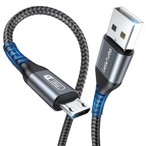 Micro USB Cable, [2Pack 2FT ] USB A to Micro USB Cable Fast Charging and Data Transfer Cord Compatible with Fire Tv Stick,Kindle,Power Bank,Smartphone,Tablet,Camera in Kuwait