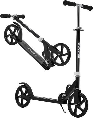 Kick Scooter for Ages 6+,Foldable Lightweight 8IN Big Wheels Scooter for Kids, Teen and Adults, 3 Adjustable Levels in Kuwait