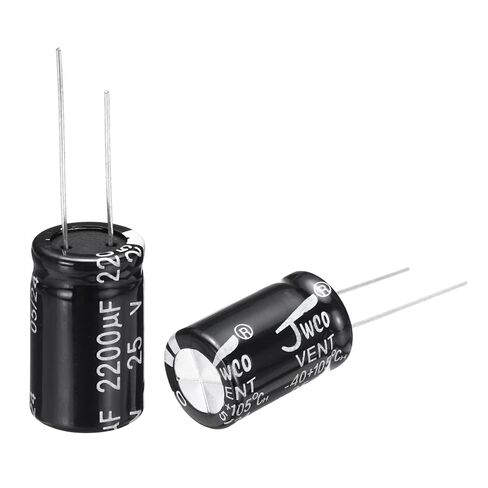 uxcell 2200uF 25V 13x20mm Electrolytic Capacitor, Radial Leads Aluminum Capacitors for TV, LCD Monitor, VCD, 15Pcs in Kuwait