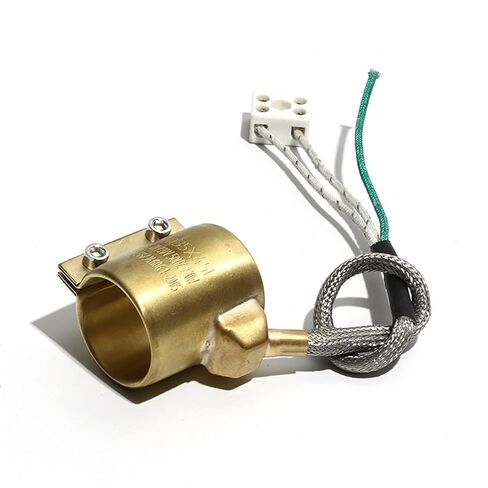 1pcs Brass Band Heater Electric Heating Ring 30x50/30x60/32x30/32x50/32x60mm Inner Diameter x Height with Two/Three/Five Wire(Gold,220V_220W 32X50MM(IDXH)) in Kuwait