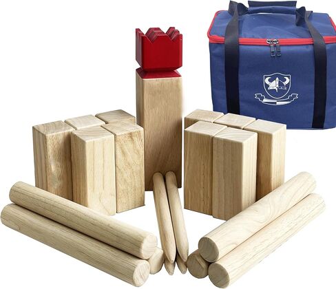 مجموعة ألعاب Kubb لعبة رمي الخشب الصلب لعبة الفايكنج لعبة الرمي الخشبية in Kuwait