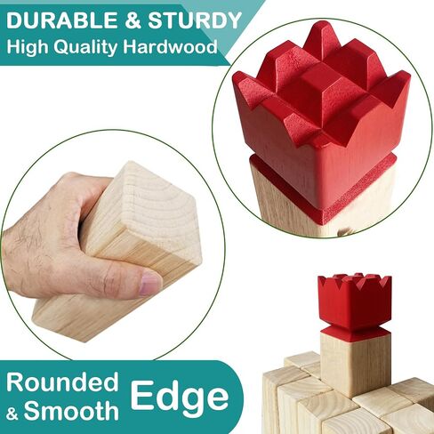 مجموعة ألعاب Kubb لعبة رمي الخشب الصلب لعبة الفايكنج لعبة الرمي الخشبية in Kuwait