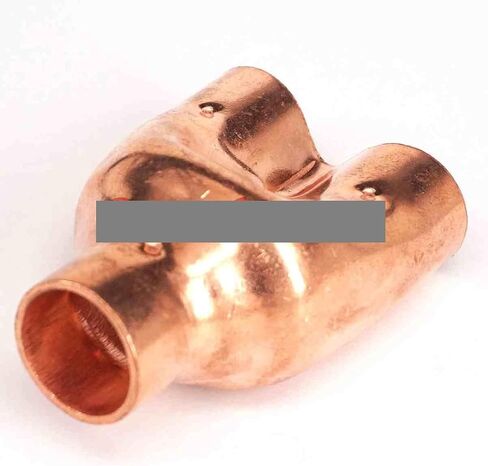 Inner Diameter 9.52mm 3/8" Copper End Feed Equal Y-type 3 Way Pipe Fitting Plumbing for water oil Plumbing Fittings in Kuwait
