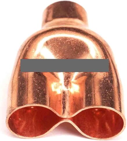Inner Diameter 9.52mm 3/8" Copper End Feed Equal Y-type 3 Way Pipe Fitting Plumbing for water oil Plumbing Fittings in Kuwait