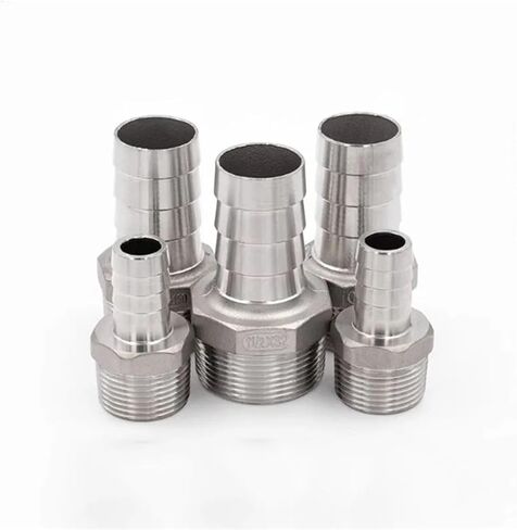 6mm 8mm 10mm 12mm 13mm 14mm 15mm 16mm 18mm 19mm Hose x 3/4" BSPP Male Thread 304 Stainless Steel Pipe Fitting(50mm) Plumbing Fittings in Kuwait