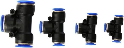 100pcs PE Series T Shaped Tee 4 6 8 10 12 14 16mm Hose 3 Way Port Y Shape Air Pneumatic Quick Air Pneumatic Connectors Coupling (Color : PE16 OD16MM) Plumbing Fittings in Kuwait