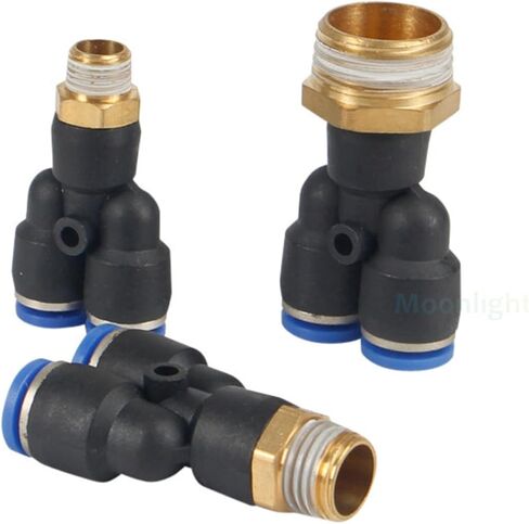 1Pcs Pneumatic Air Connector Fitting PX 4mm 6mm 8mm Thread M5 1/8" 1/4 3/8 1/2" Straight Hose Fittings Pipe Quick Connectors(12-01 (12mm-1l8)) Plumbing Fittings in Kuwait